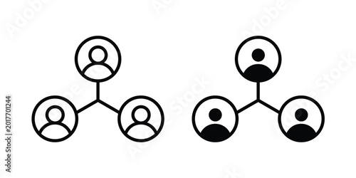 Foto Partner program icon and symbol series vector illustration