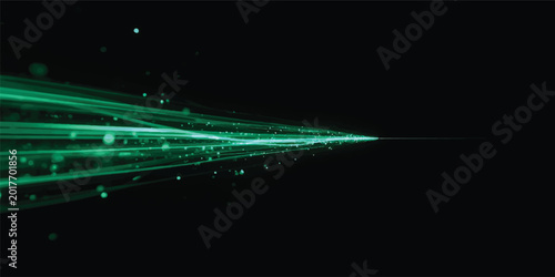 Foto An abstract blue and black digital wallpaper featuring futuristic glowing lines