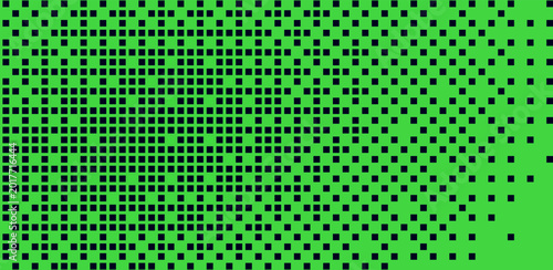 Tableau sur toile Green bitmap pixel background with gradient pattern effect and 8bit art