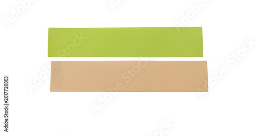 Two horizontal gradient bars in contrasting pastel colors isolated on white background png