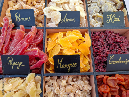 Assorted classic French fruit jellies made with fresh seasonal fruits