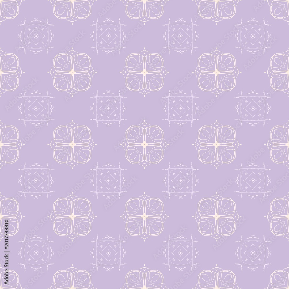 Obraz premium seamless pattern with purple and flowers