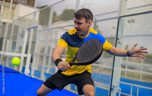 Tableau sur toile Padel player