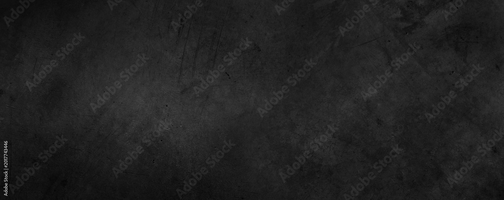 Fototapeta premium Dark grey textured concrete wall grunge black background