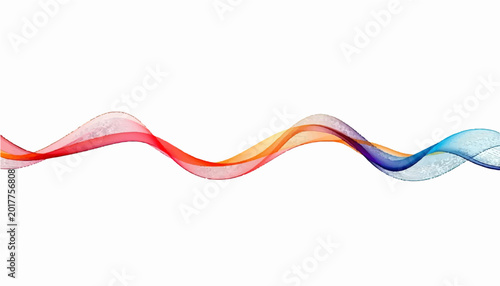 Photography Abstract wavy lines composed of a vibrant spectrum of colors, exuding dynamism and fluidity, symbolizing energy, flow, and modern design
