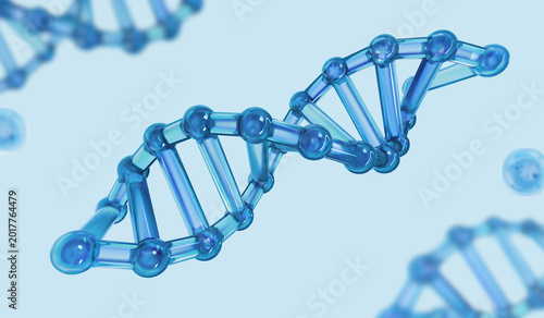 Glass molecular structure of DNA strands