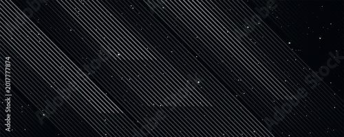 Dark futuristic carbon fiber texture background with diagonal striped pattern and subtle star particles