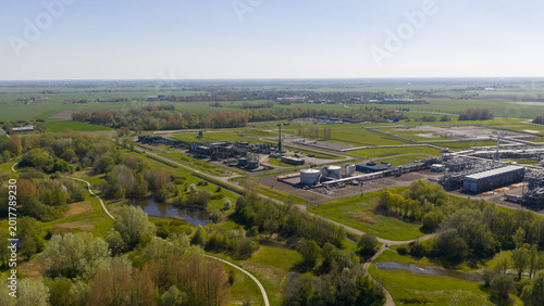 Aerial View of Grijpskerk Underground Gas Storage