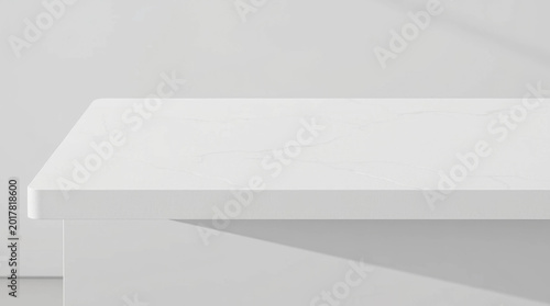 Countertop image. High detail conveys smooth texture and sterile cleanliness of the surface. Neutral background.