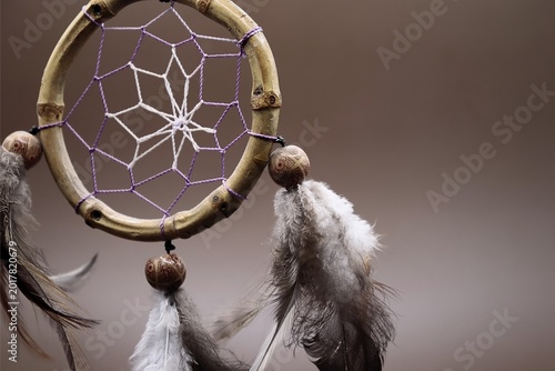 Dreamcatcher brown background
