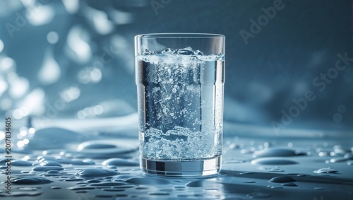 glass of sparkling water