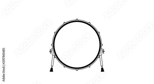 Foto Bass Drum Outline with Stand