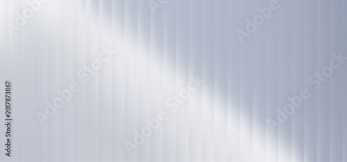 Ribbed glass texture effect with delicate gray and white gradient. Abstract vector background. Blurred stripes pattern. Minimalist aesthetic design template