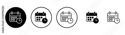 Calendar icon vector. Calender sign and symbol. Schedule icon symbol