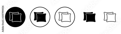 Fotografie Pillow icon vector