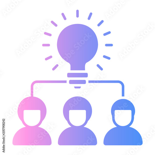 фотографія brain storming Gradient icon
