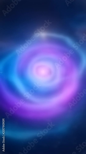 Purple and blue vertical cosmic glow with deep space luminosity and atmospheric shimmer for cinematic sci-fi portrait mobile backgrounds