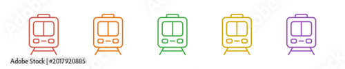 Tableau sur toile Skytrain Icon Set Multiple Style Collection