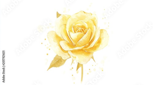 Delicate yellow rose