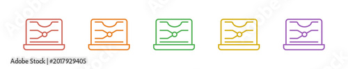 Tableau sur toile Superconductor Icon Set Multiple Style Collection