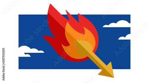 Картината върху платно Holy Spirit Fire Flame Descending