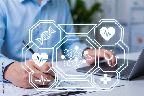 Modern Healthcare Technology and AI Medical Data Analysis for Patient Care Systems