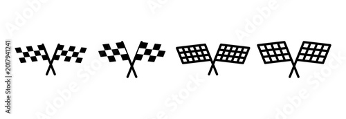 Racing flag icon symbol for apps and websites. race flag sign and symbol.Checkered racing flag icon