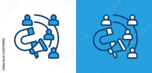 Photos Positioning icon, with light and dark background.