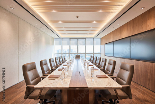 Fotografija Professional Meeting Room With Large Presentation Screen