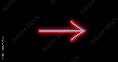 red neon arrow animation. red neon arrow icon. red neon arrow video. red neon arrow button