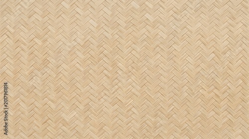Woven Bamboo Mat Texture Background – Natural Beige Wicker Weave Pattern for Rustic Decor, Spa Branding & Organic Design