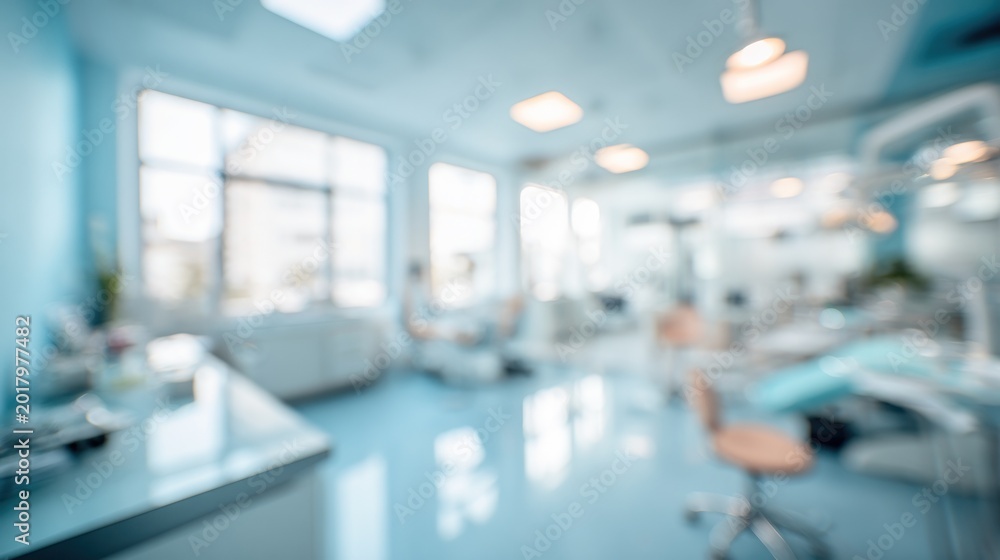 Fototapeta premium Blurred dental office interior