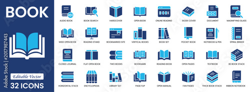 Photos Book icon set