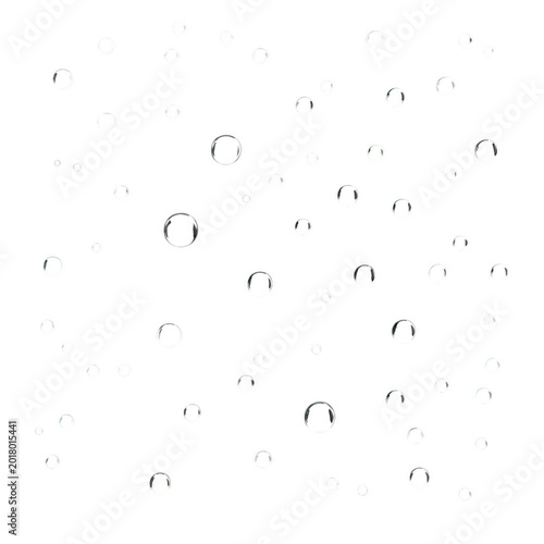 Water Droplets on Surface Close Up.
