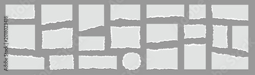 Quadro su tela Paper rip torn frame set