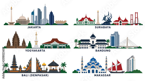 Indonesian Urban Skyline Collection