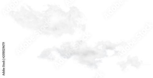 white clouds on a white isolated background