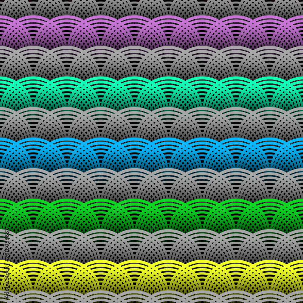 Obraz premium 16616-SEAMLESS CIRCLE PATTERN...