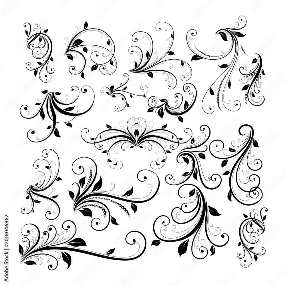 Fototapeta premium Abstract Geometric Seamless Pattern Line Art Vector Set Minimal Texture Collection 