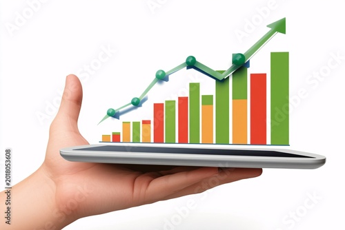 hand with graph