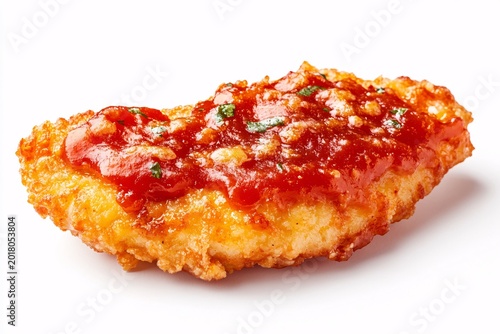 fried chicken wings iaolated on white background