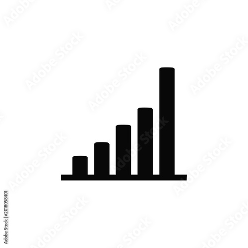Black bar chart, graph icon, business statistics, data analysis Free Download Black bar chart, graph icon, business statistics, data analysis - GFXLoad