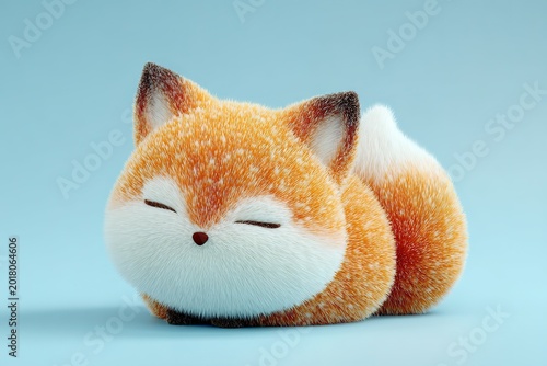 fox on a white background