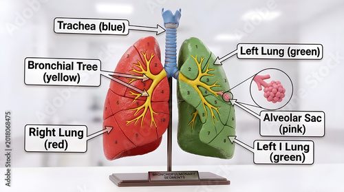 Human Lungs 3D Medical Anatomy – Educational Reference for Medical Students
