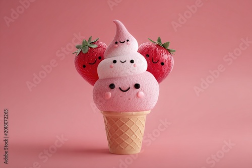 strawberry ice cream