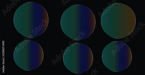 Abstract neon circle pattern background
