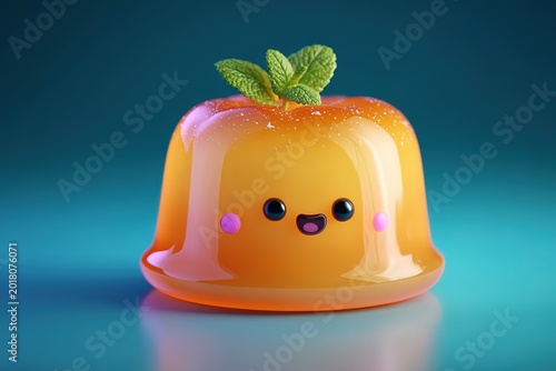 cute cartoon style jelly 