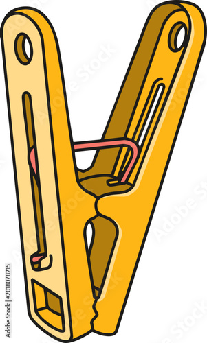 Clothespin vector image