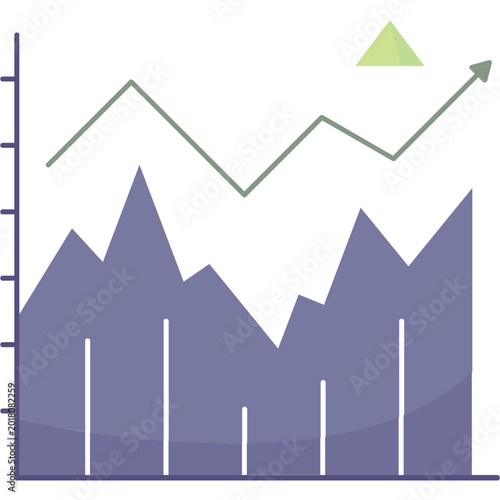 Slika na platnu Market Index Illustration