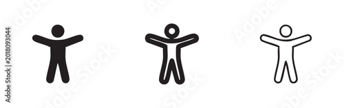 Fotografie Accessibility Person and Human Stretching Icons